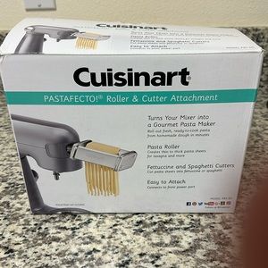 New in box Cuisinart pasta roller and cutter attachment